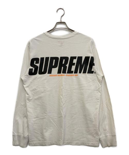 SUPREME（シュプリーム）SUPREME (シュプリーム) TRADEMARK L/S TOP ホワイト サイズ:Mの古着・服飾アイテム