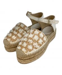 JIMMY CHOO（ジミーチュウ）の古着「エスパドリーユ」｜ベージュ