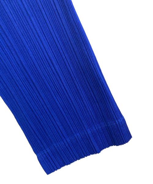 ISSEY MIYAKE（イッセイミヤケ）ISSEY MIYAKE (イッセイミヤケ) プリーツテーラードジャケット　PP41-JD608X ブルー サイズ:Lの古着・服飾アイテム