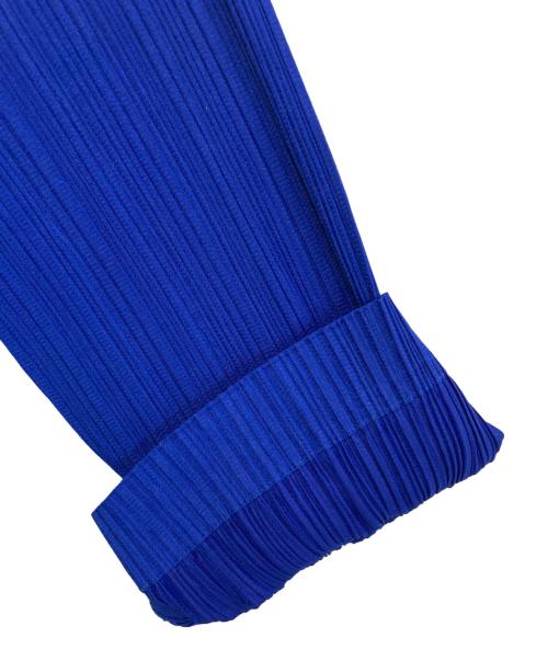 ISSEY MIYAKE（イッセイミヤケ）ISSEY MIYAKE (イッセイミヤケ) プリーツテーラードジャケット　PP41-JD608X ブルー サイズ:Lの古着・服飾アイテム