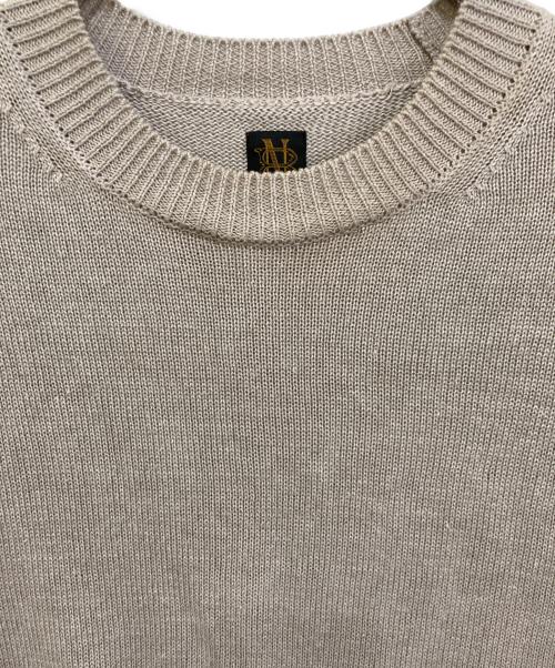 BATONER（バトナ―）BATONER (バトナ―) WASHED HIGH COUNT LINEN CREWNECK ベージュ サイズ:3の古着・服飾アイテム