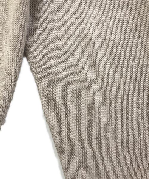 BATONER（バトナ―）BATONER (バトナ―) WASHED HIGH COUNT LINEN CREWNECK ベージュ サイズ:3の古着・服飾アイテム