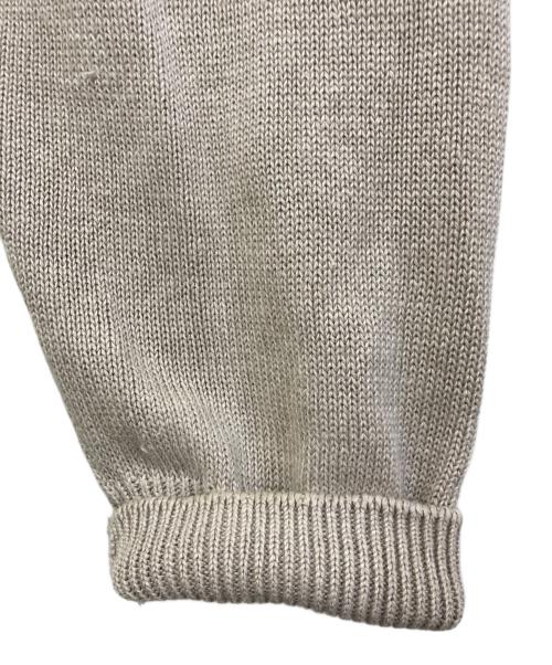 BATONER（バトナ―）BATONER (バトナ―) WASHED HIGH COUNT LINEN CREWNECK ベージュ サイズ:3の古着・服飾アイテム