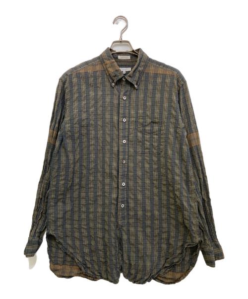 Engineered Garments（エンジニアド ガーメンツ）Engineered Garments (エンジニアド ガーメンツ) ボタンダウンチェックシャツ カーキ サイズ:Mの古着・服飾アイテム