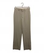 AURALEEオーラリー）の古着「HARD TWIST WOOL DOBBY SLACKS」｜ベージュ