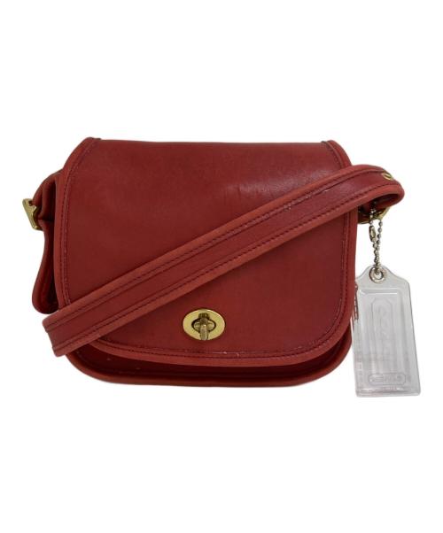 COACH（コーチ）COACH (コーチ) レザーショルダーバッグ　9965 レッドの古着・服飾アイテム