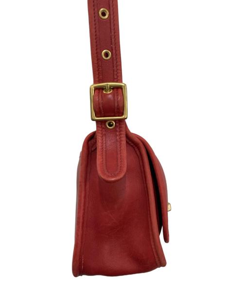 COACH（コーチ）COACH (コーチ) レザーショルダーバッグ　9965 レッドの古着・服飾アイテム