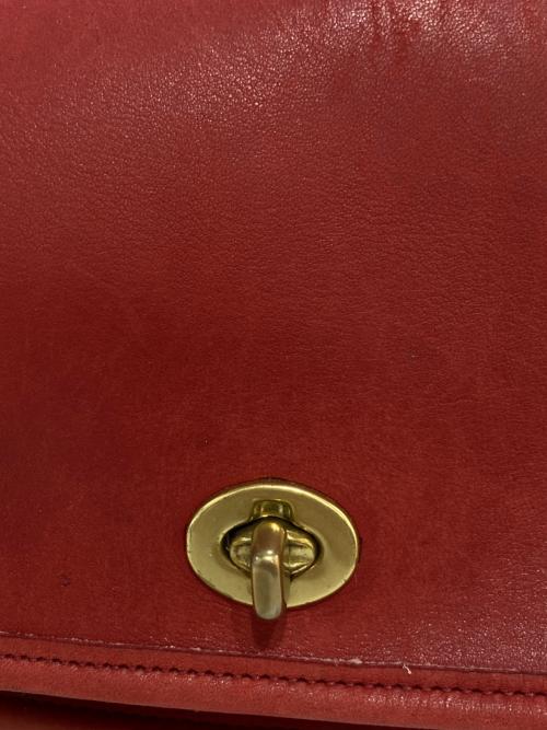 COACH（コーチ）COACH (コーチ) レザーショルダーバッグ　9965 レッドの古着・服飾アイテム
