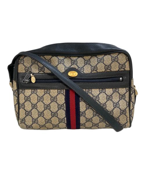 GUCCI（グッチ）GUCCI (グッチ) ショルダーバッグ ネイビーの古着・服飾アイテム