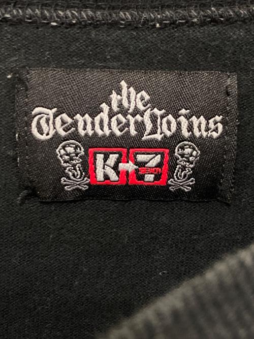 TENDERLOIN（テンダーロイン）TENDERLOIN (テンダーロイン) K7プリントカットソー ブラック サイズ:Lの古着・服飾アイテム