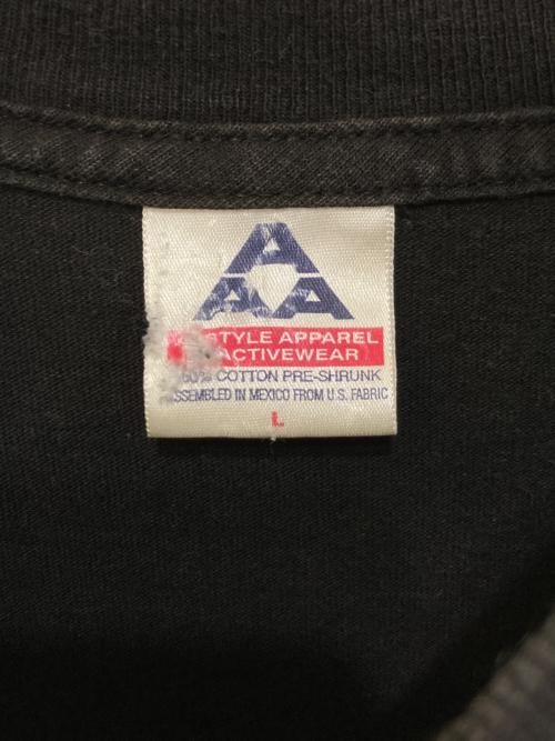 ALSTYLE APPAREL & ACTIVEWEAR（アレスタイルアパレル＆アクティブウェア）ALSTYLE APPAREL & ACTIVEWEAR (アレスタイルアパレル＆アクティブウェア) 00`sプリントカットソー ブラック サイズ:Lの古着・服飾アイテム