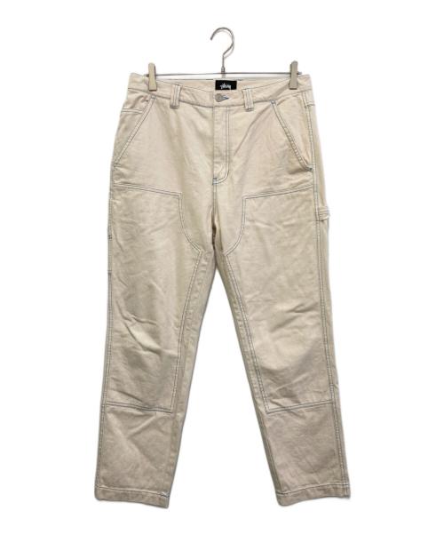 stussy（ステューシー）stussy (ステューシー) ダブルニー ペインターパンツ アイボリー サイズ:32の古着・服飾アイテム