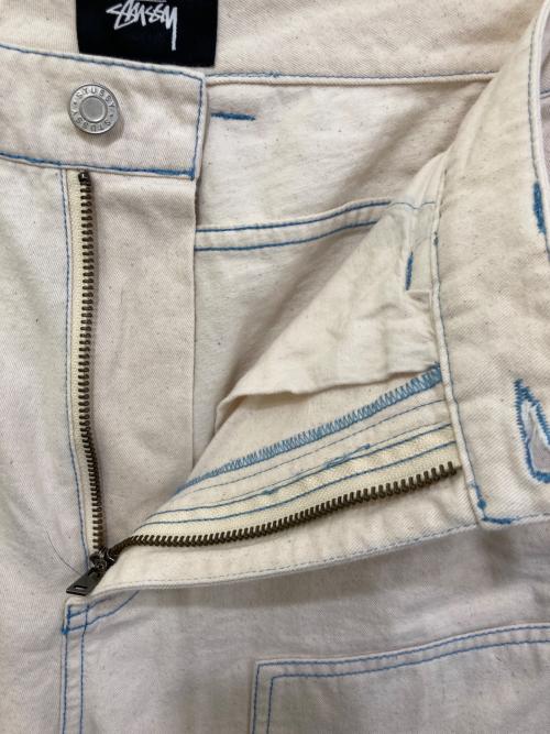 stussy（ステューシー）stussy (ステューシー) ダブルニー ペインターパンツ アイボリー サイズ:32の古着・服飾アイテム