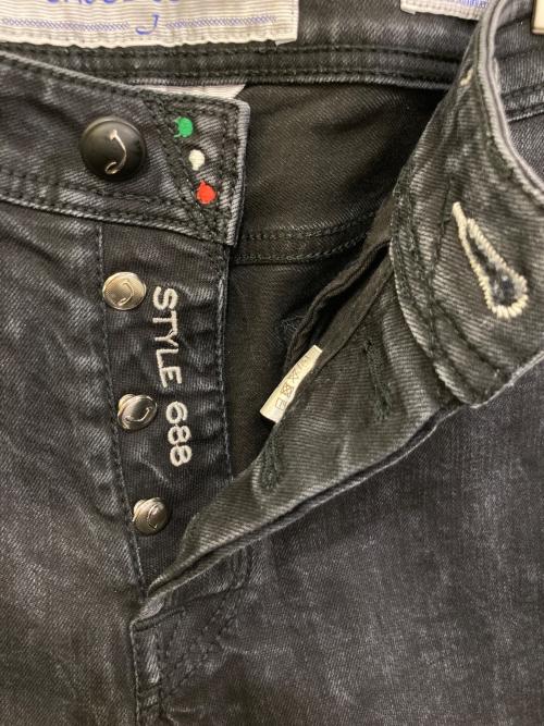 JACOB COHEN（ヤコブコーエン）JACOB COHEN (ヤコブコーエン) J688 ブラックデニムパンツ ブラック サイズ:32の古着・服飾アイテム