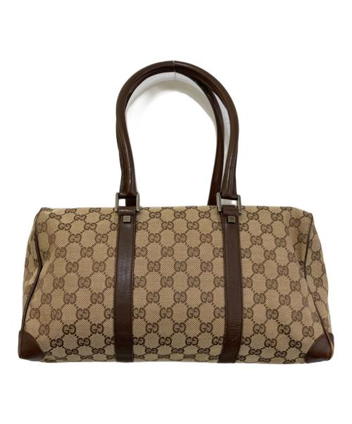 GUCCI（グッチ）GUCCI (グッチ) GGスプリームミニボストンバッグ　000・0846 ブラウンの古着・服飾アイテム