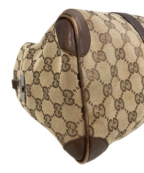 GUCCI（グッチ）GUCCI (グッチ) GGスプリームミニボストンバッグ　000・0846 ブラウンの古着・服飾アイテム