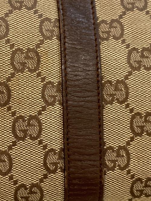 GUCCI（グッチ）GUCCI (グッチ) GGスプリームミニボストンバッグ　000・0846 ブラウンの古着・服飾アイテム