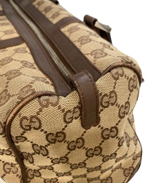 GUCCI（グッチ）GUCCI (グッチ) GGスプリームミニボストンバッグ　000・0846 ブラウンの古着・服飾アイテム
