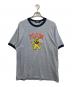 Hysteric Glamour（ヒステリックグラマー）の古着「FIRE BEAR GLITTER Tシャツ」｜ブルー