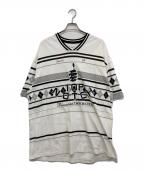 BERNADETTE×SUPREMEベルナデッド×シュプリーム）の古着「CONPORATION PIQUE SOCCER TOP」｜ホワイト