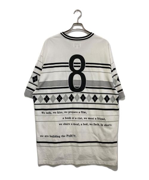 BERNADETTE（ベルナデッド）BERNADETTE (ベルナデッド) Supreme (シュプリーム) CONPORATION PIQUE SOCCER TOP ホワイト サイズ:Lの古着・服飾アイテム
