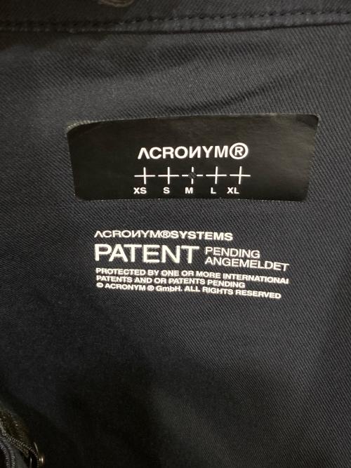ACRONYM（アクロニウム）ACRONYM (アクロニウム) MICRO TWILL TEC SYS JACKET　J111TS-CH ブラック サイズ:Mの古着・服飾アイテム