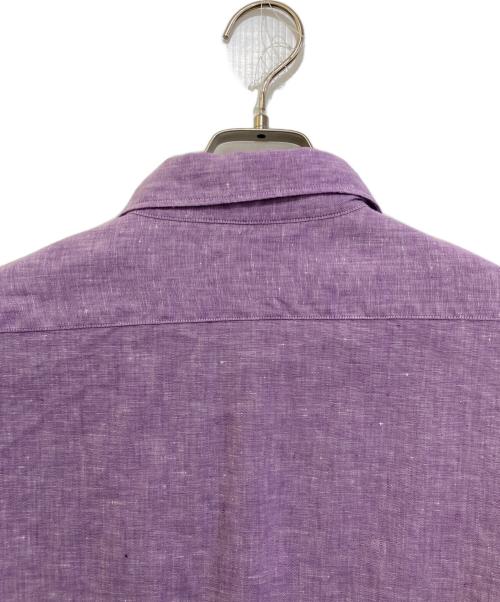 MACKINTOSH LONDON（マッキントッシュ ロンドン）MACKINTOSH LONDON (マッキントッシュ ロンドン) リネンシャツ パープル サイズ:LLの古着・服飾アイテム