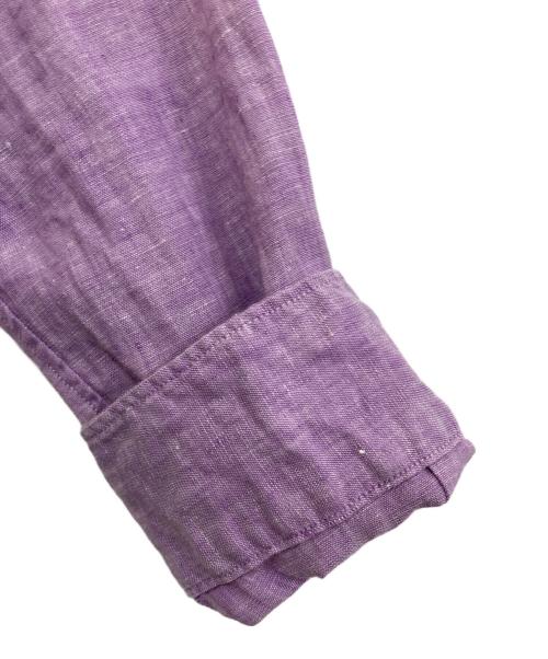 MACKINTOSH LONDON（マッキントッシュ ロンドン）MACKINTOSH LONDON (マッキントッシュ ロンドン) リネンシャツ パープル サイズ:LLの古着・服飾アイテム