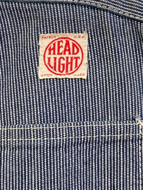 HEADLIGHT（ヘッドライト）HEADLIGHT (ヘッドライト) ヒッコリーダブルニーパンツ ネイビー サイズ:-の古着・服飾アイテム
