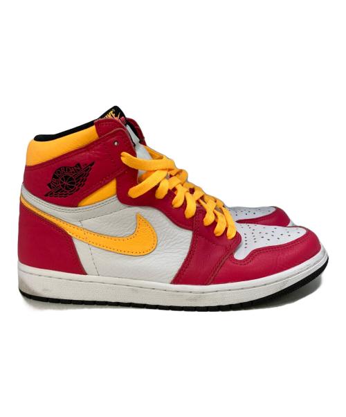 NIKE（ナイキ）NIKE (ナイキ) Air Jordan 1 High ホワイト×ピンク サイズ:27の古着・服飾アイテム