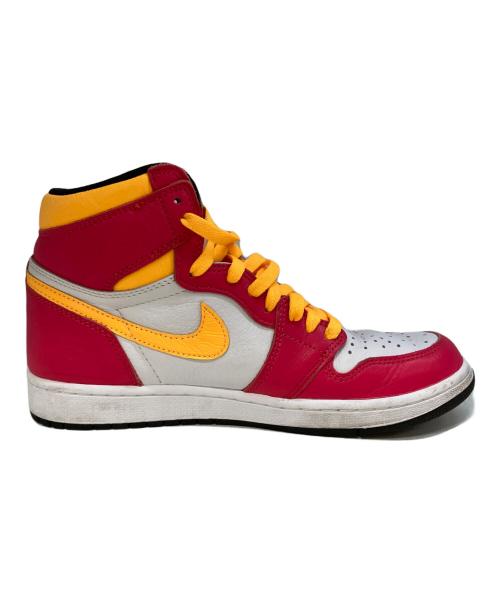 NIKE（ナイキ）NIKE (ナイキ) Air Jordan 1 High ホワイト×ピンク サイズ:27の古着・服飾アイテム