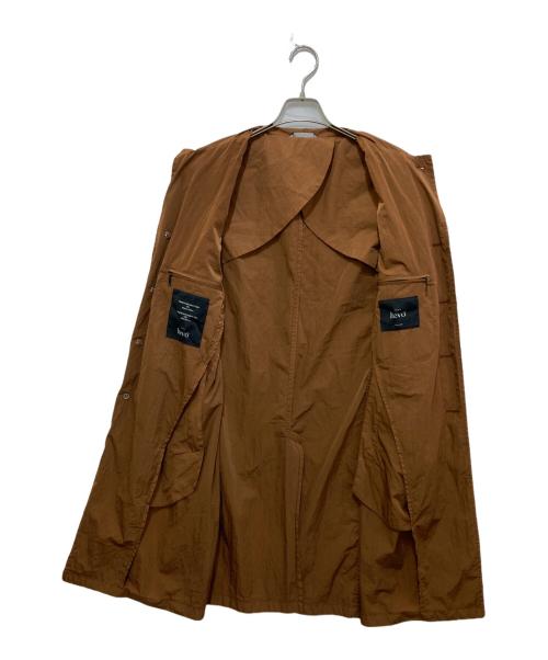HEVO（イーヴォ）HEVO (イーヴォ) ガーメントダイナイロンバルカラーコート　AHGALL710 ブラウン サイズ:48の古着・服飾アイテム