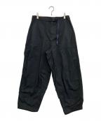 THE NORTHFACE PURPLELABELザ・ノースフェイス パープルレーベル）の古着「THE NORTH FACE PURPLE LABEL Ripstop Wide Cropped Pants Burgundy　NT5064N」｜ブラック
