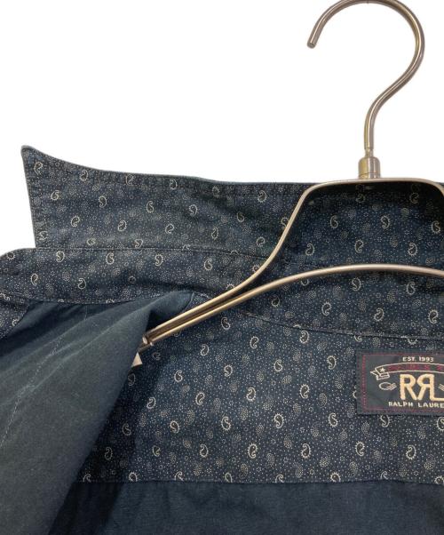 RRL（ダブルアールエル）RRL (ダブルアールエル) ペイズリーウエスタンシャツ ブラック サイズ:Mの古着・服飾アイテム