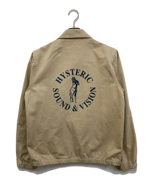 Hysteric Glamour（ヒステリックグラマー）Hysteric Glamour (ヒステリックグラマー) WOMAN IN CIRCLE スポーツジャケット ベージュ サイズ:Mの古着・服飾アイテム