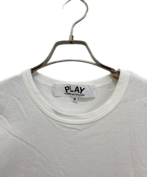 NIKE（ナイキ）NIKE (ナイキ) PLAY COMME des GARCONS (プレイコムデギャルソン) プリントロゴＴシャツ ホワイト サイズ:Mの古着・服飾アイテム
