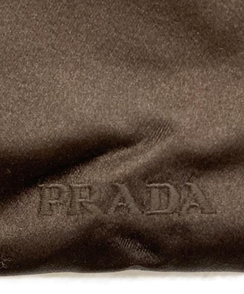 PRADA（プラダ）PRADA (プラダ) サテントートバッグ ブラウンの古着・服飾アイテム