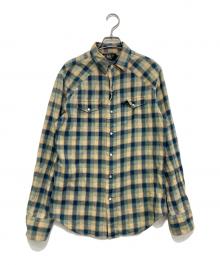 RRL（ダブルアールエル）の古着「チェックシャツ」｜インディゴ