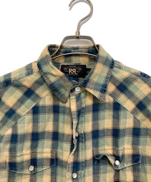 RRL（ダブルアールエル）RRL (ダブルアールエル) チェックシャツ インディゴ サイズ:Sの古着・服飾アイテム