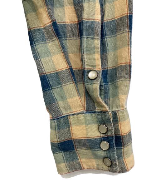 RRL（ダブルアールエル）RRL (ダブルアールエル) チェックシャツ インディゴ サイズ:Sの古着・服飾アイテム
