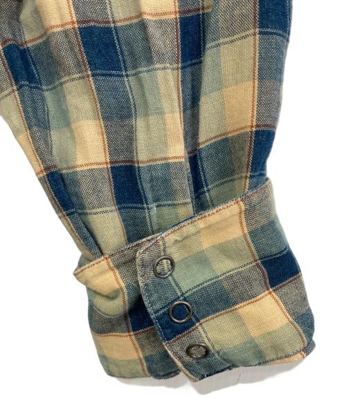 RRL（ダブルアールエル）RRL (ダブルアールエル) チェックシャツ インディゴ サイズ:Sの古着・服飾アイテム