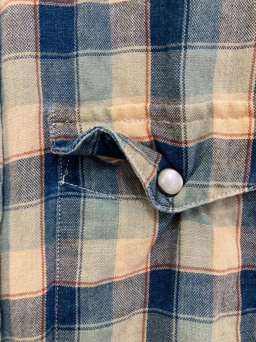 RRL（ダブルアールエル）RRL (ダブルアールエル) チェックシャツ インディゴ サイズ:Sの古着・服飾アイテム