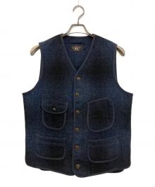 RRL（ダブルアールエル）の古着「ウールワークベスト」｜ネイビー