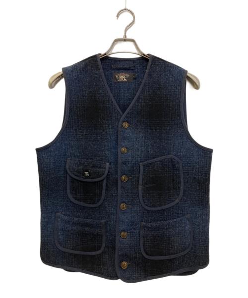 RRL（ダブルアールエル）RRL (ダブルアールエル) ウールワークベスト ネイビー サイズ:Sの古着・服飾アイテム