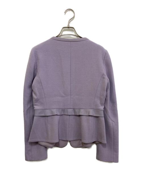 EMPORIO ARMANI（エンポリオ アルマーニ）EMPORIO ARMANI (エンポリオ アルマーニ) ノーカラージャケット　2NG22T 2M022 パープル サイズ:1の古着・服飾アイテム