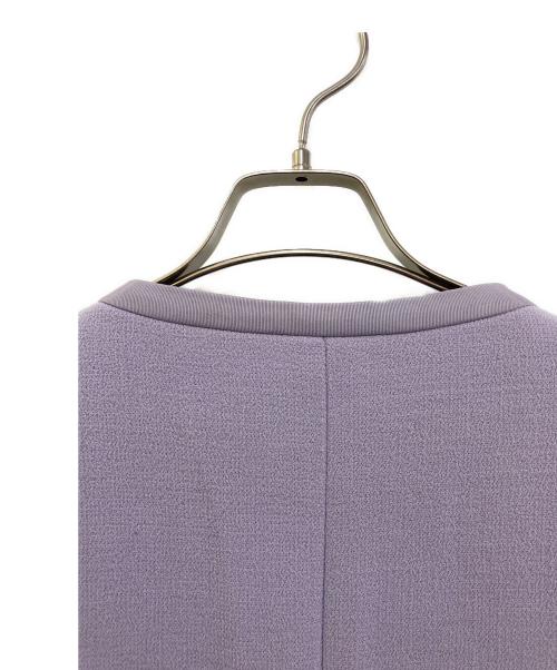 EMPORIO ARMANI（エンポリオ アルマーニ）EMPORIO ARMANI (エンポリオ アルマーニ) ノーカラージャケット　2NG22T 2M022 パープル サイズ:1の古着・服飾アイテム