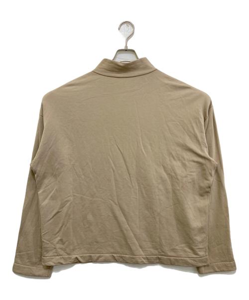 AURALEE（オーラリー）AURALEE (オーラリー) ELASTIC HIGH GAUGE SWEAT HALF ZIP P/O ベージュ サイズ:４の古着・服飾アイテム