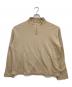 AURALEE（オーラリー）の古着「ELASTIC HIGH GAUGE SWEAT HALF ZIP P/O」｜ベージュ