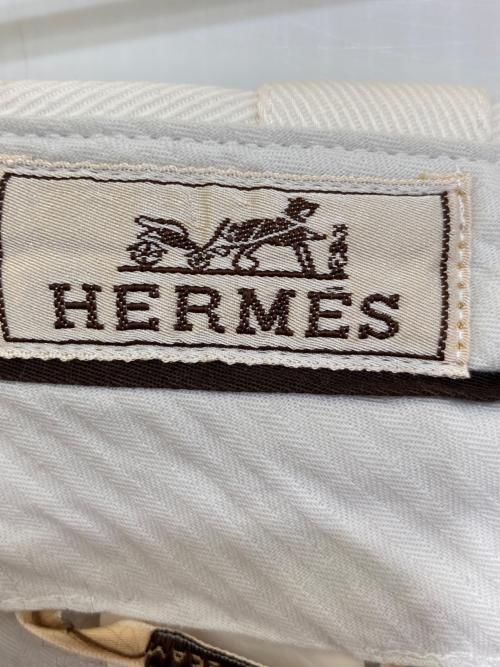 HERMES（エルメス）HERMES (エルメス) ホワイトコットンカーゴパンツ ホワイト サイズ:38の古着・服飾アイテム
