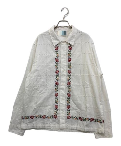KITH（キス）KITH (キス) カットワークシャツ ホワイト サイズ:Lの古着・服飾アイテム